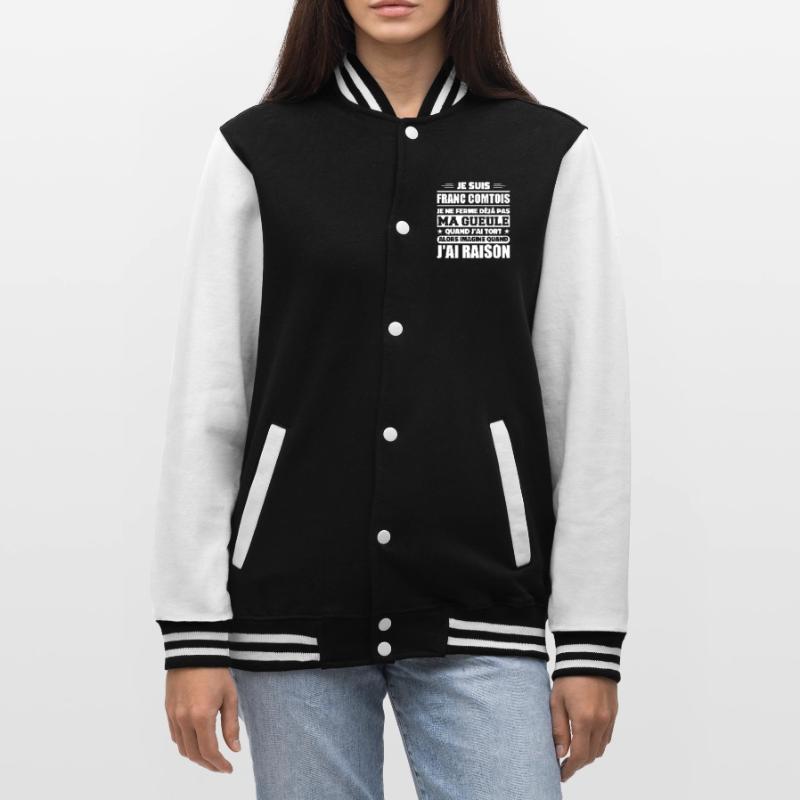 Franc comtois je ferme pas ma gueule franche comté Veste Teddy