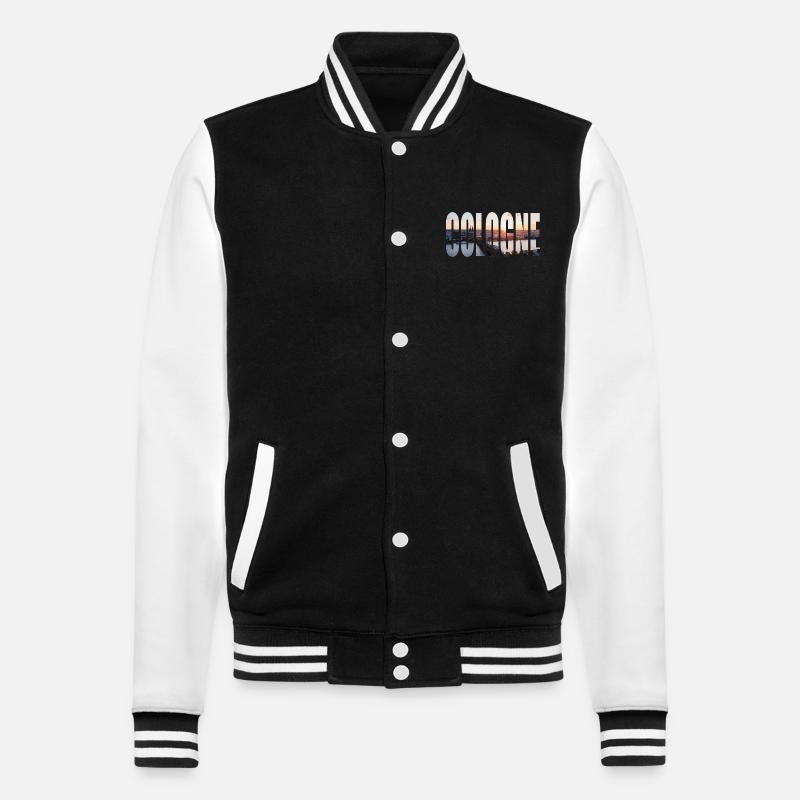 HORIZON DE COLOGNE. - Veste Teddy - noir/blanc