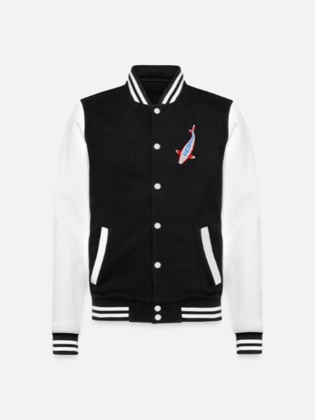 Koi - Nishikigoi - College Sweat Jacket - black/white