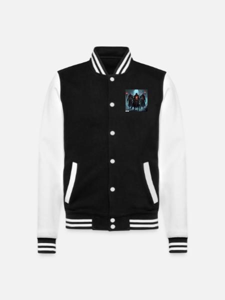 Amis guerriers oubliés - Veste Teddy - noir/blanc