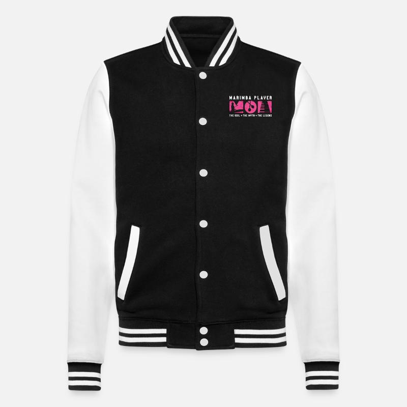 Marimba Player Mom The Idol Percussion Instrument - College Sweat Jacket - black/white