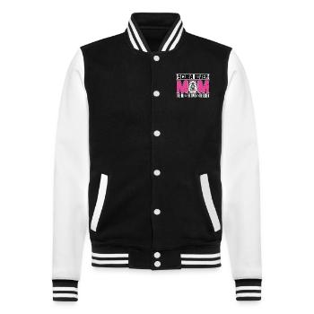 Scuba Diver Mom The Idol The Myth Loves Snorkeling - College Sweat Jacket - black/white - Front - Nik (191cm) & Marisol (170cm)