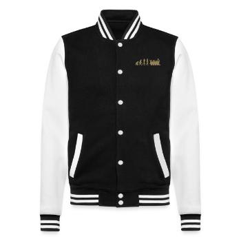 Locomotive de chemin de fer Evolution - Veste Teddy - noir/blanc - Devant - Nik (191cm) & Marisol (170cm)