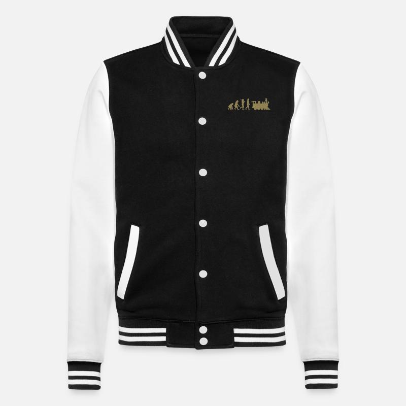 Evolution Railway Locomotive - College Sweat Jacket - black/white