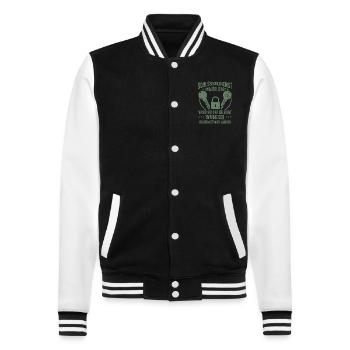 Schlüsseldienst Geschenkideen Sprüche - College-Sweatjacke - Schwarz/Weiß - Vorne - Nik (191cm) & Marisol (170cm)