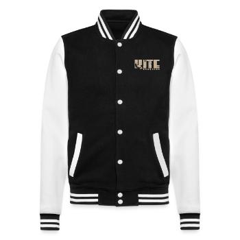 Kite boarding - College Sweat Jacket - black/white - Front - Nik (191cm) & Marisol (170cm)