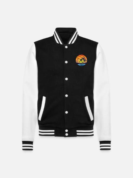 Beachvolleyball Profi Team Spieler Sand - College-Sweatjacke - Schwarz/Weiß