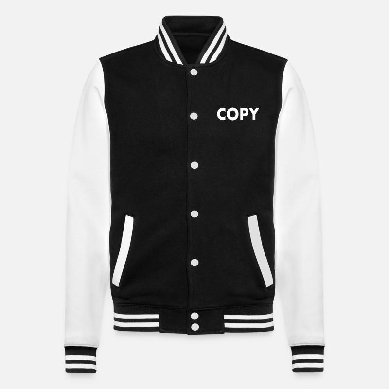 Copy - Veste Teddy - noir/blanc