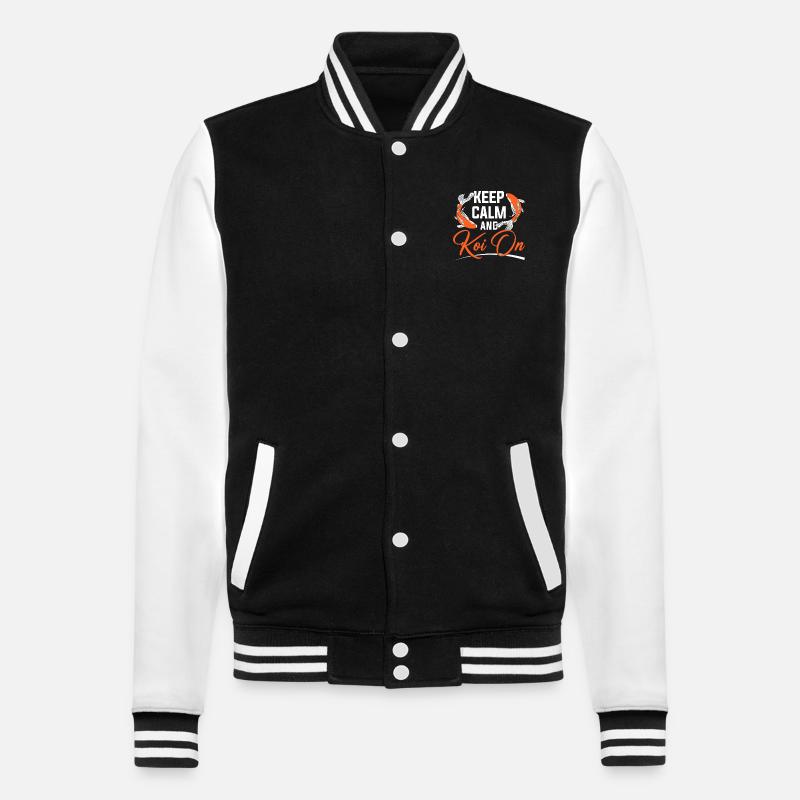 Koi Fish Japonais - Veste Teddy - noir/blanc