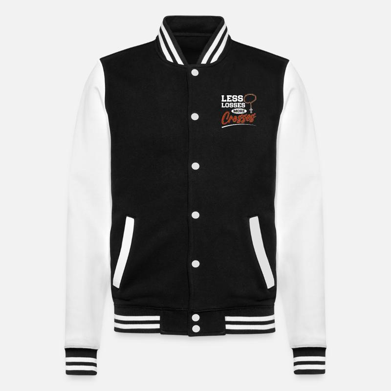 Aumônier Pasteur - Veste Teddy - noir/blanc