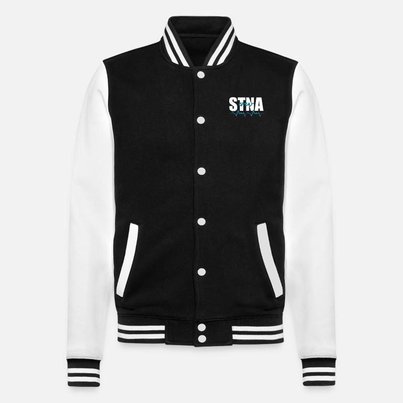 STNA Staatlich geprüfte Pflegeassistentin - College-Sweatjacke - Schwarz/Weiß