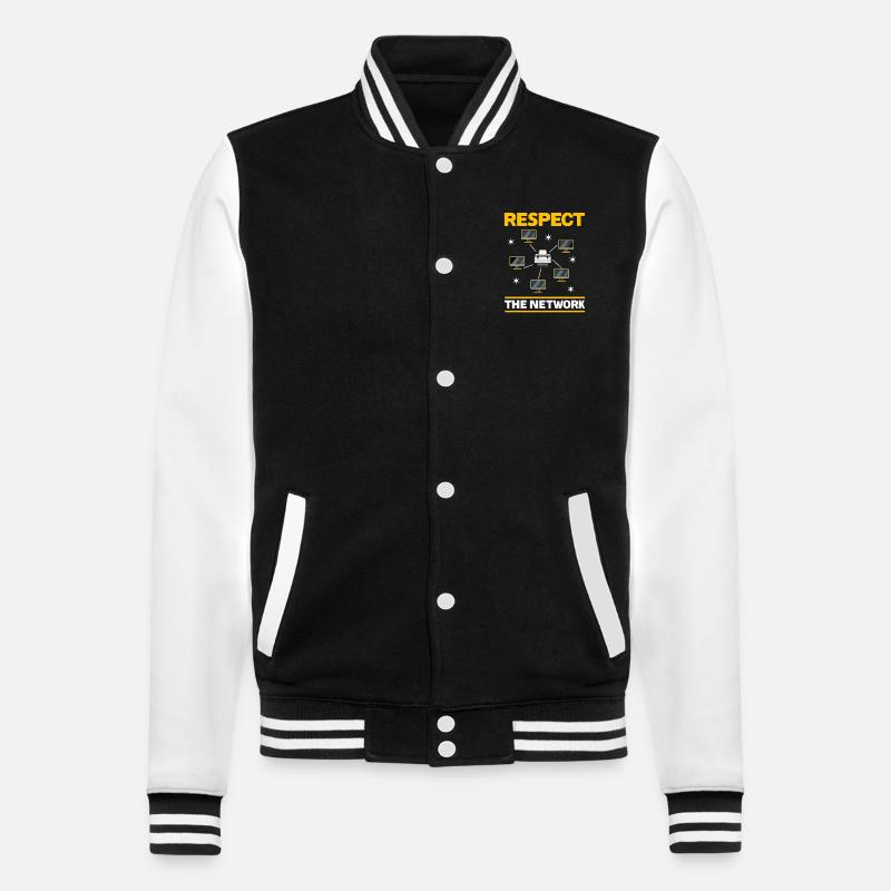 Netzwerkadministrator Systemadministrator Netzwerk - College-Sweatjacke - Schwarz/Weiß