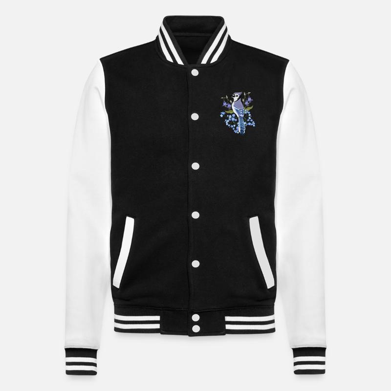 Bluejay - College Sweat Jacket - black/white