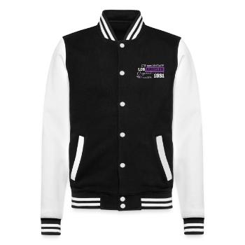 1951 Vintage Born Legend 73 Anniversaire - Veste Teddy - noir/blanc - Devant - Nik (191cm) & Marisol (170cm)