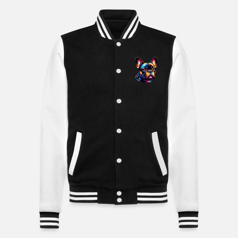 Bouledogue français - Veste Teddy - noir/blanc