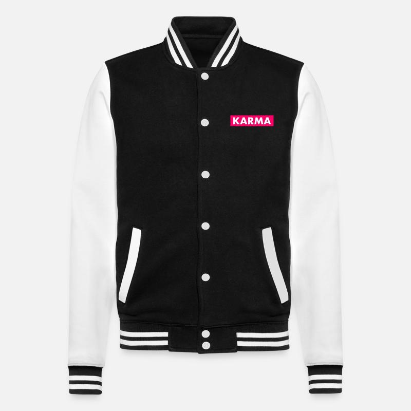 Karma - Veste Teddy - noir/blanc