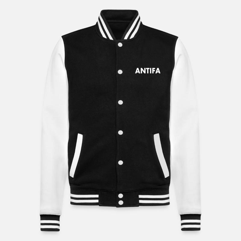 Les antifas - Veste Teddy - noir/blanc