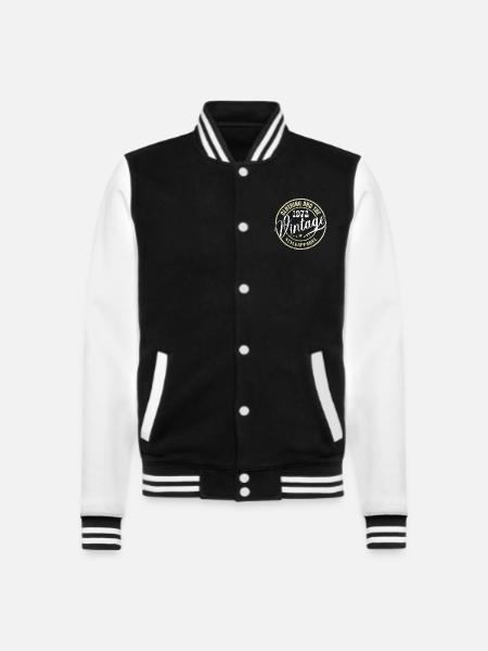 Jahrgang 1972 Geburtstagsgeschenk 1972 Retro 1972 - College-Sweatjacke - Schwarz/Weiß