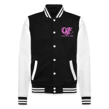CNA Nursing Quotes Funny Nurse Lovers Cute CNA - College-Sweatjacke - Schwarz/Weiß - Vorne - Nik (191cm) & Marisol (170cm)
