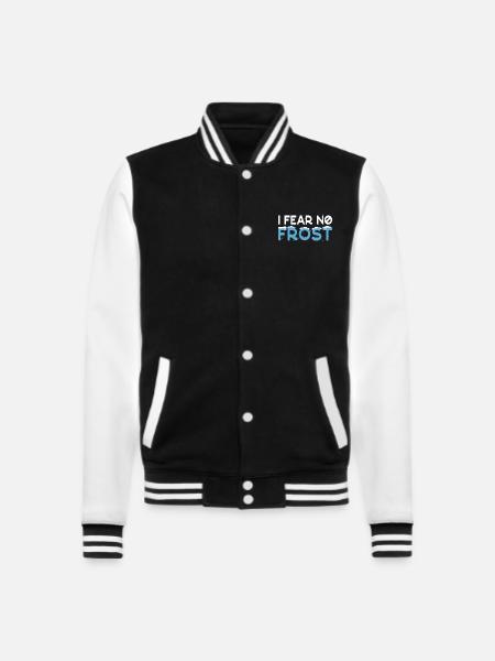 Ice Water I Fear No Frost Gift Idea - College-Sweatjacke - Schwarz/Weiß