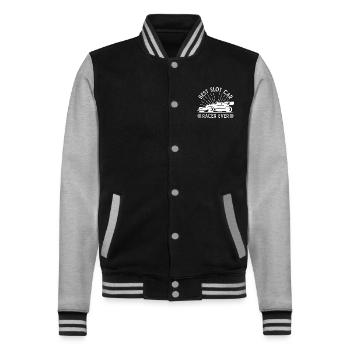Best Slot Car Racer Ever Racing Racer - College Sweat Jacket - black/heather grey - Front - Nik (191cm) & Marisol (170cm)