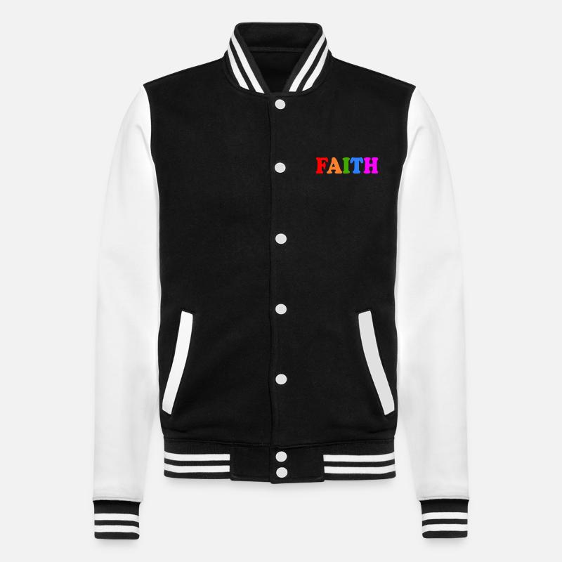 Faith - Veste Teddy - noir/blanc