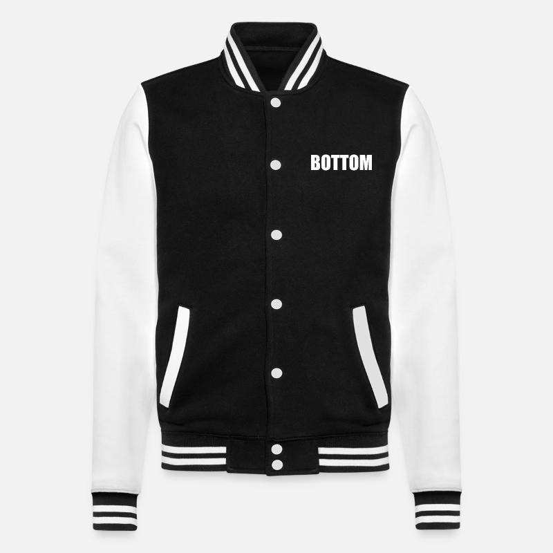Bottom - College Sweat Jacket - black/white