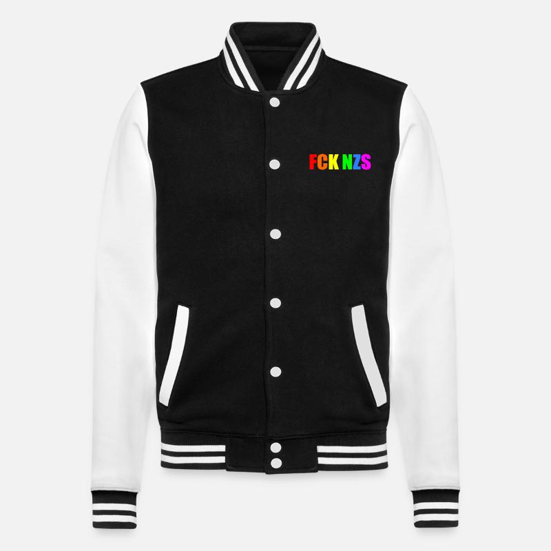 Fck nzs - College Sweat Jacket - black/white
