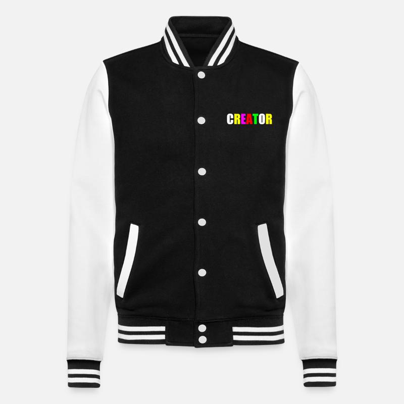 Creator - College Sweat Jacket - black/white
