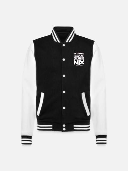 Ich kann das tragen,lustig Spruch, Geschenk - College-Sweatjacke - Schwarz/Weiß
