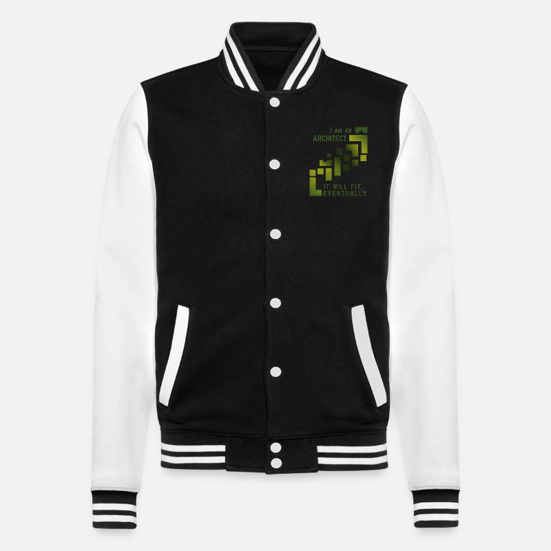 Architect - College-Sweatjacke - Schwarz/Weiß