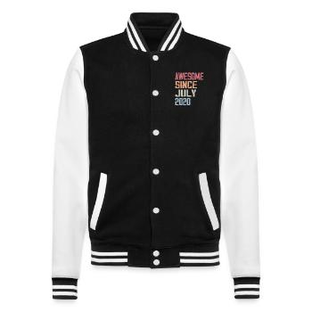 Juillet 2020 Cadeau Anniversaire Juillet 2020 - Veste Teddy - noir/blanc - Devant - Nik (191cm) & Marisol (170cm)