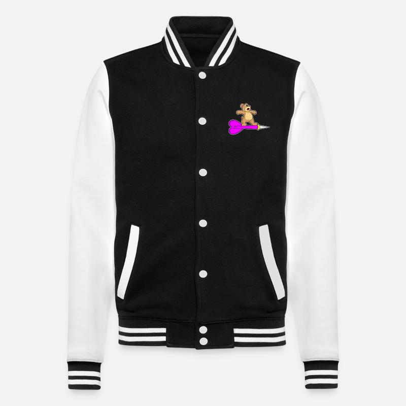 Fléchette d’ours - Veste Teddy - noir/blanc