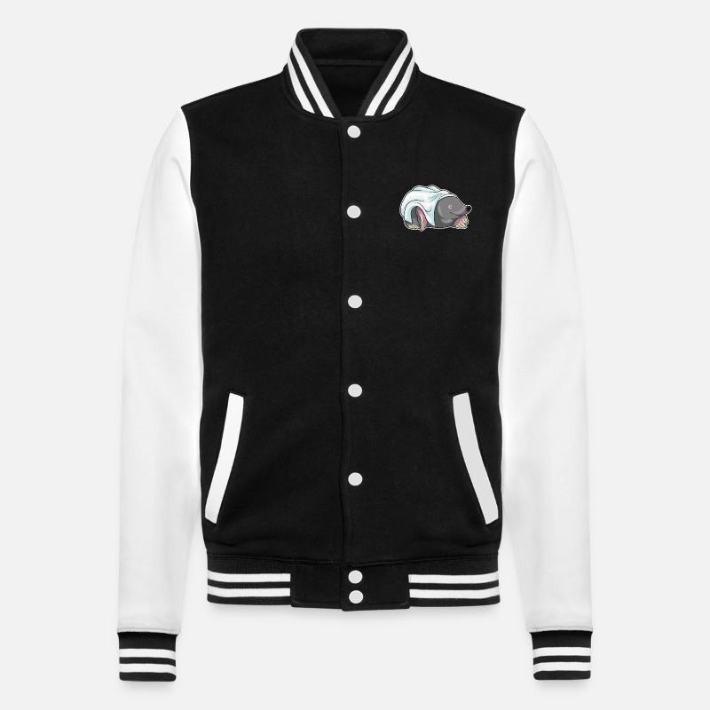 Mole Bride Wedding - College Sweat Jacket - black/white