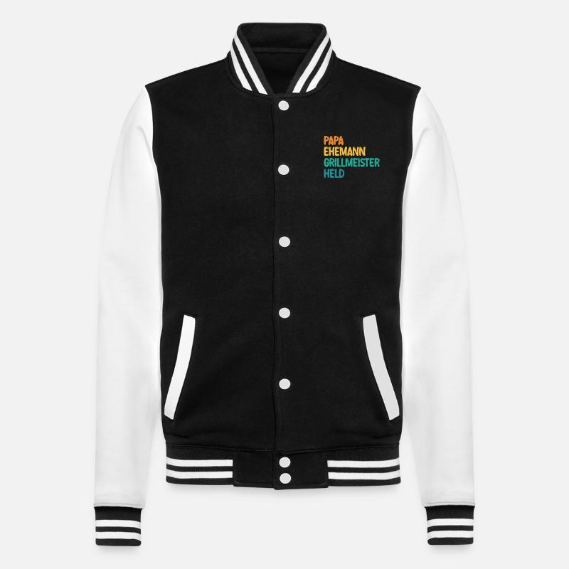 Papa Mari Grill Master Hero - Veste Teddy - noir/blanc