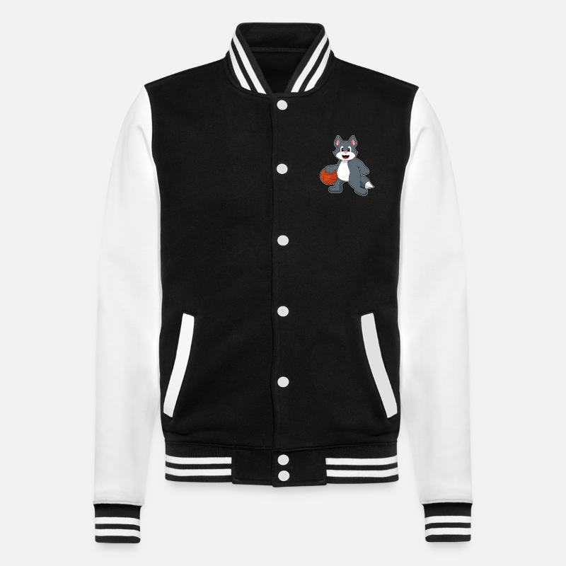 Chat Basketteur Basketteur - Veste Teddy - noir/blanc