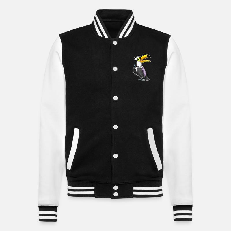 Toucan Secrétaire Bloc-notes - Veste Teddy - noir/blanc