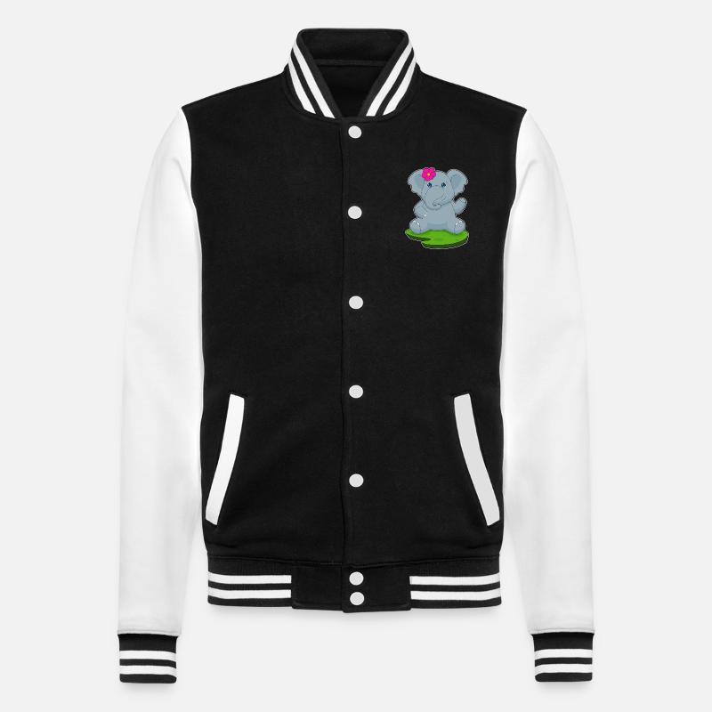Fleur d’éléphant - Veste Teddy - noir/blanc