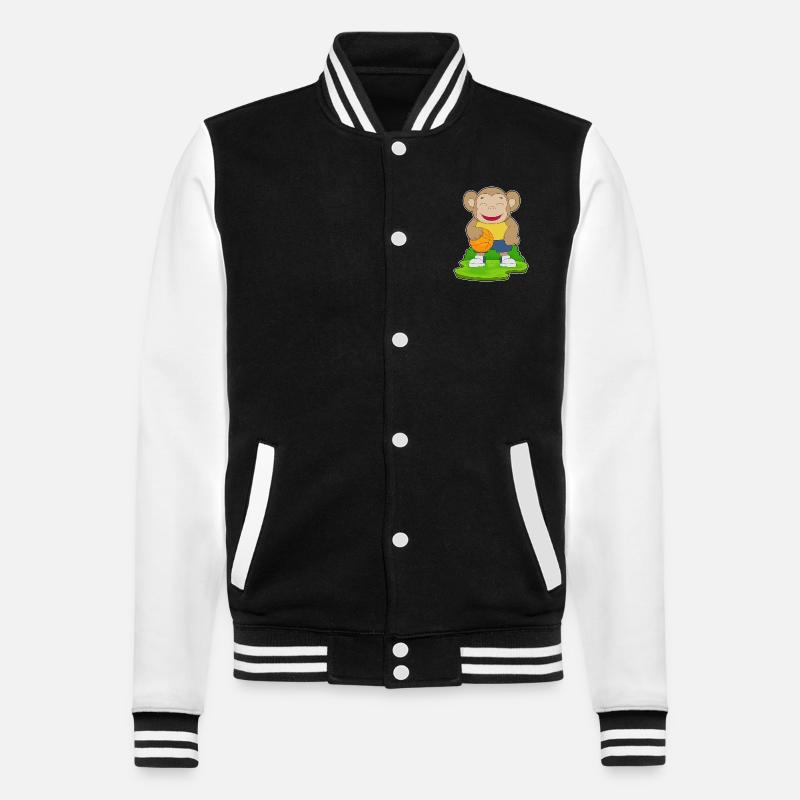 Singe Basketteur Basketteur - Veste Teddy - noir/blanc