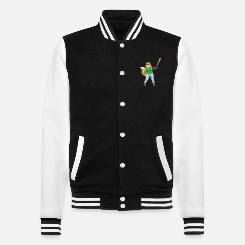 Batte de baseball Fox - Veste Teddy - noir/blanc