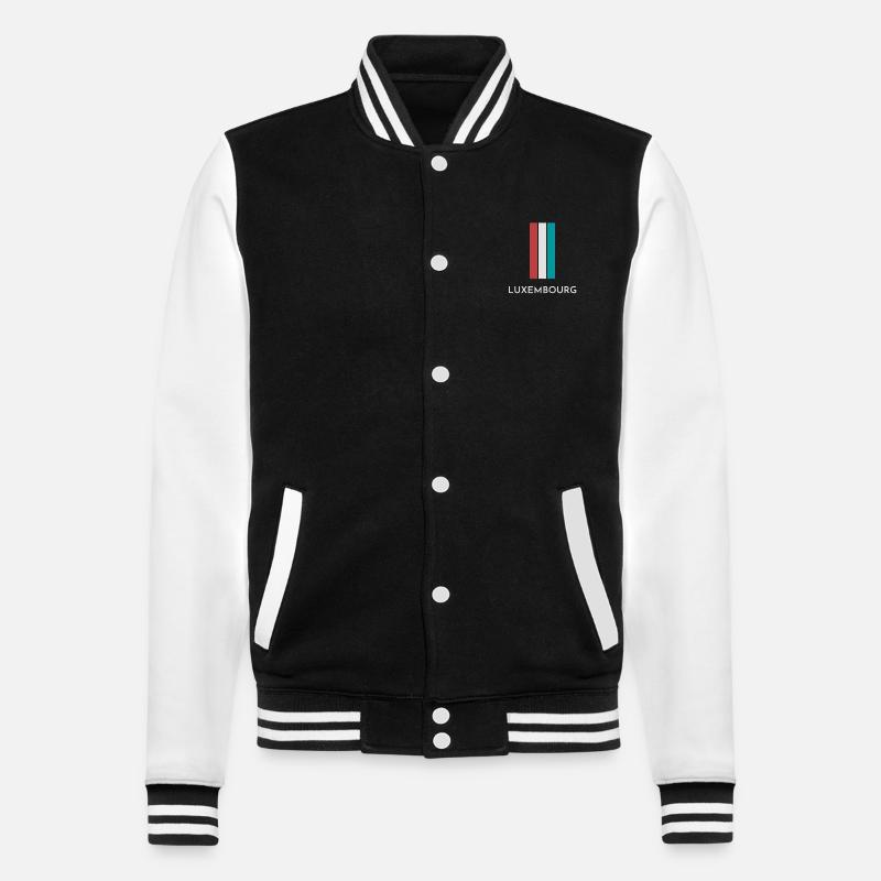 Drapeau du Luxembourg, fierté luxembourgeoise - Veste Teddy - noir/blanc