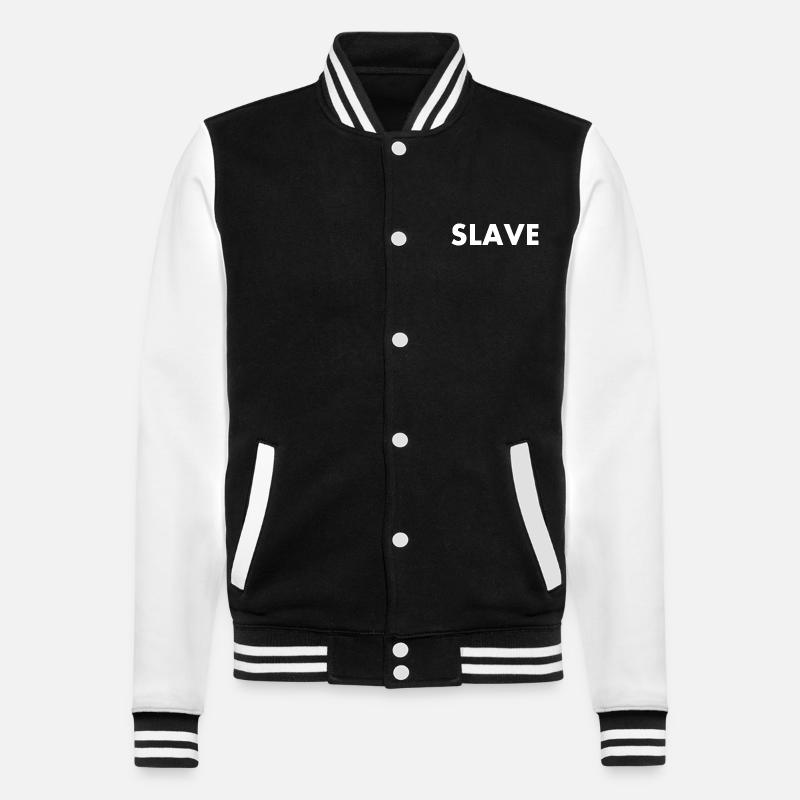 Slave - College Sweat Jacket - black/white