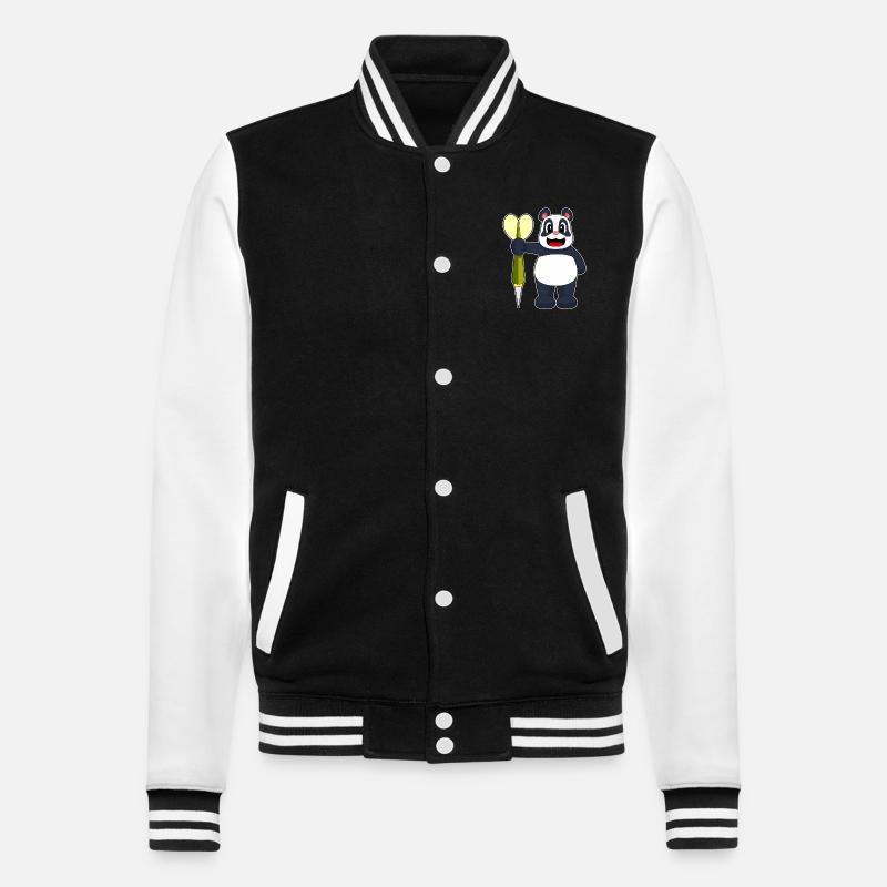 Panda Dart Dartpfeil - Veste Teddy - noir/blanc