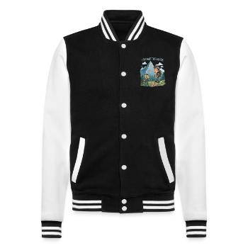 I thought this was the FLAT TRAIL - Hiking Mountains - College Sweat Jacket - black/white - Front - Nik (191cm) & Marisol (170cm)
