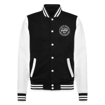 Décembre 1959 Cadeau Vintage Rétro Décembre 1959 - Veste Teddy - noir/blanc - Devant - Nik (191cm) & Marisol (170cm)