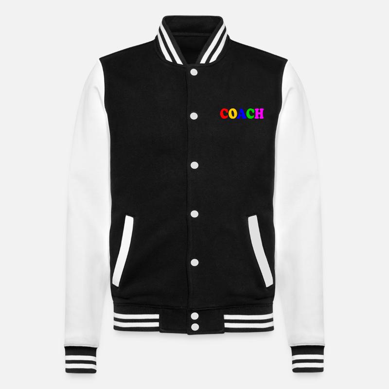 Coach - College-Sweatjacke - Schwarz/Weiß