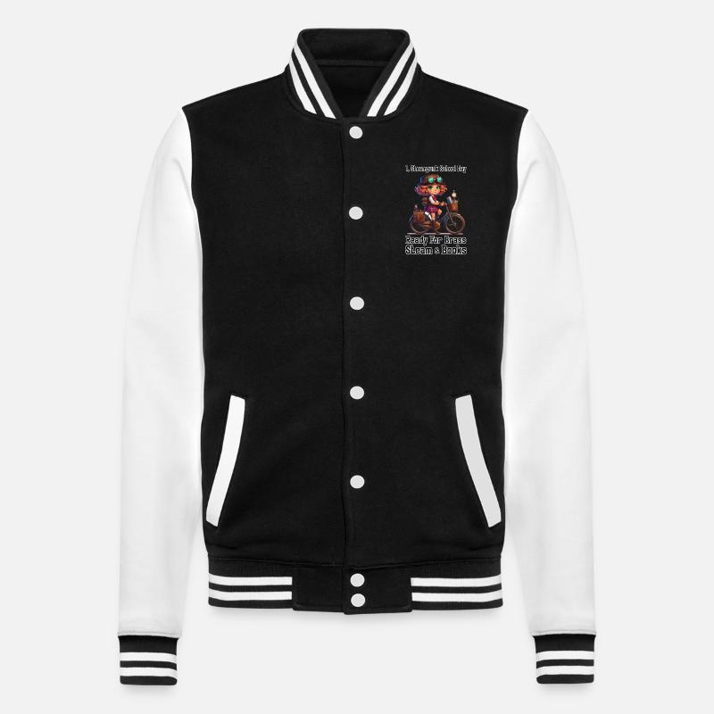 Première journée d’école Steampunk - Veste Teddy - noir/blanc