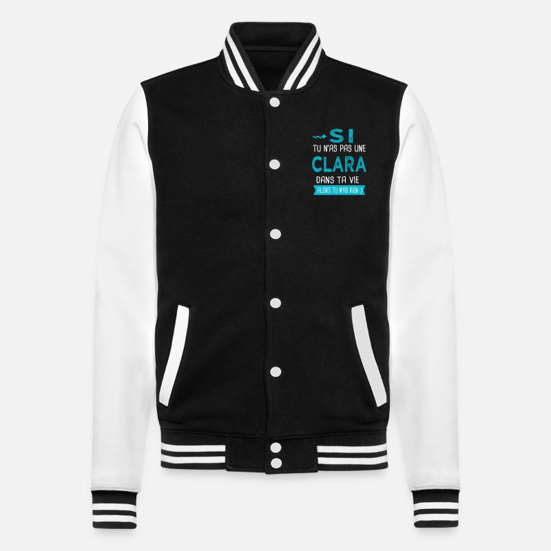 Clara Si tu n as pas une clara - Veste Teddy - noir/blanc
