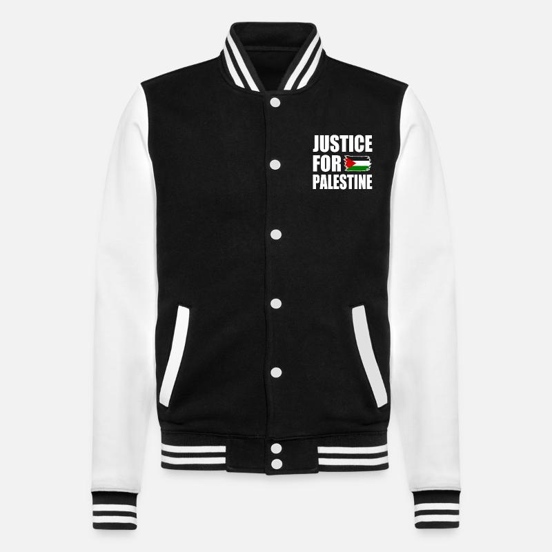 Justice for palestine - College-Sweatjacke - Schwarz/Weiß