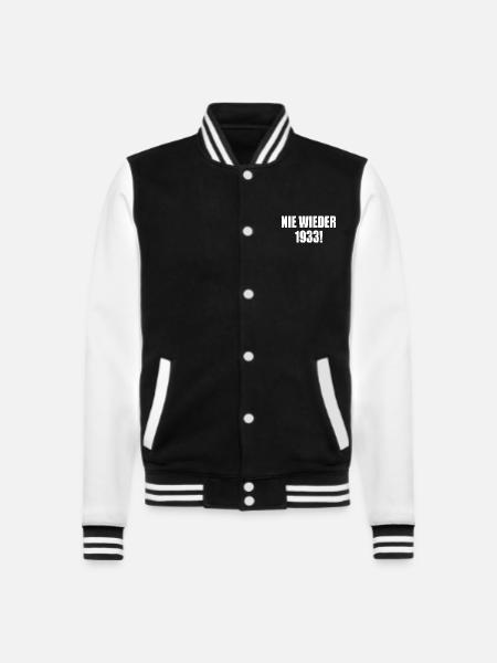 Plus jamais 1933 - Veste Teddy - noir/blanc